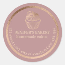 Rosa de oro Pasteles caseros y empaque de dulces