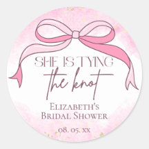 Rosa elegante está atando la ducha nupcial