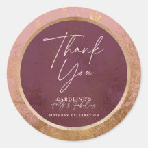 Rosa Gold 40 Fiesta de cumpleaños gracias