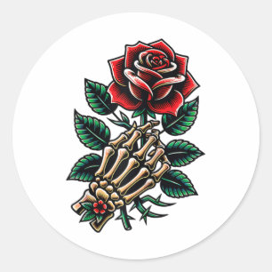 Pegatina Redonda Rosa gráfico Raglan Baseball Tee_1