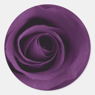 Pegatina Redonda Rosa morado