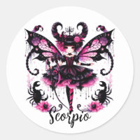 Rosa Negro Gótico Hada Escorpio Astrología Zodiaco