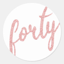 Rosa Oro Blanco 40 Purpurina del partido de cumple