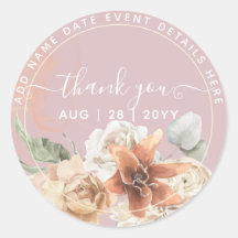 Rosa Polvoriento Floral Pampas Grass Boda Boho