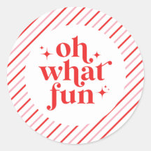 Rosa retro y rojo Oh qué divertido