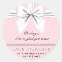 Rosa Rubor Elegante Tiffany Gracias Cumpleaños