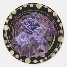 Rosas góticos morados de Halloween