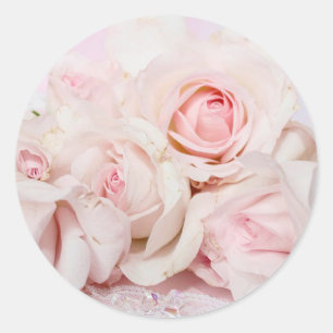 Pegatina Redonda Rosas rosas rosas