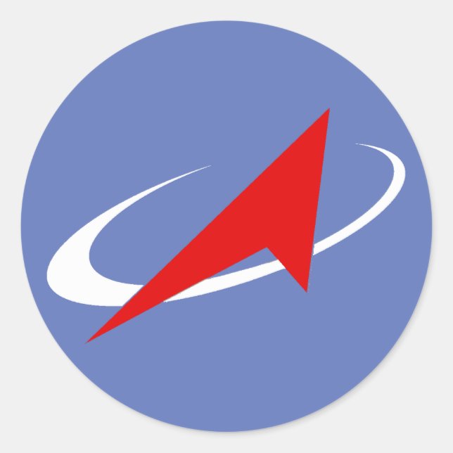 Pegatina Redonda Roscosmos Flight Patch (Anverso)