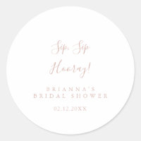 Rose Gold Sip Sip Hooray Despedida de Soltera