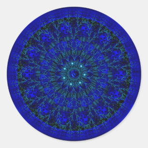 Pegatina Redonda Rose.jpg azul místico