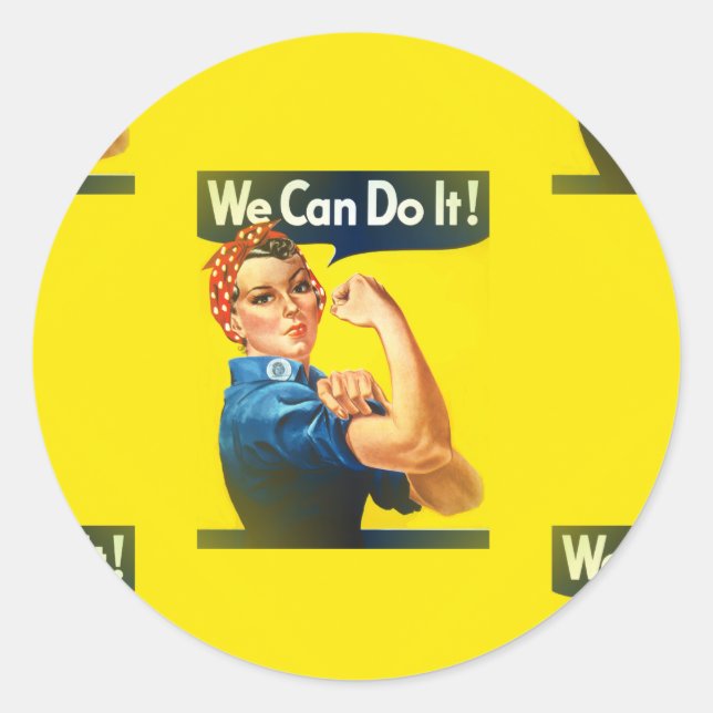 Pegatina Redonda rosie (Anverso)