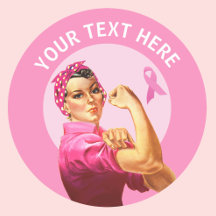 Rosie, la rosada del Riveter Breast Cancer