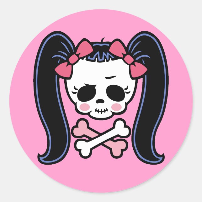 Pegatina Redonda Rosie Roger (Anverso)