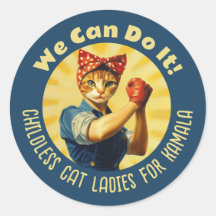 Rosie The Riveter Cat Ladies Para Kamala Harris