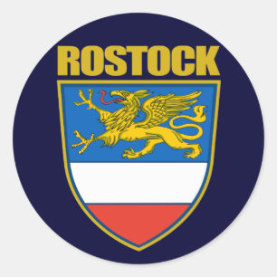 Pegatina Redonda Rostock