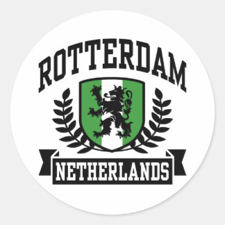 Pegatina Redonda Rotterdam