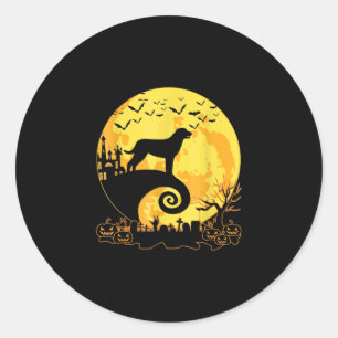 Pegatina Redonda rottweiler perro halloween disfraces regalos ideas