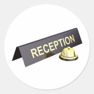 Pegatina Redonda Rótulo De Recepción Y Pegatinas Bell
