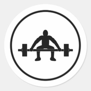 Pegatina Redonda Rótulo del elevador de peso