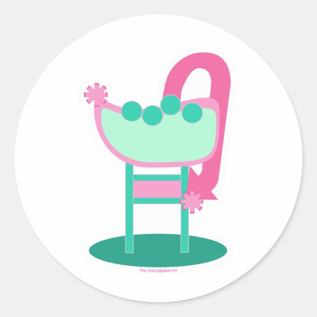 Pegatina Redonda Rótulo del personalizable Retro 50 (Anverso)