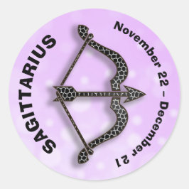 Pegatina Redonda Rótulo Horoscopio Astrología Sagittarius