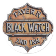 Rótulo Metalizado En Problemas Para Black Watch Ta