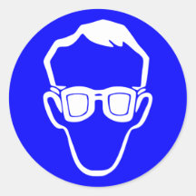 Rótulo necesario para gafas de seguridad