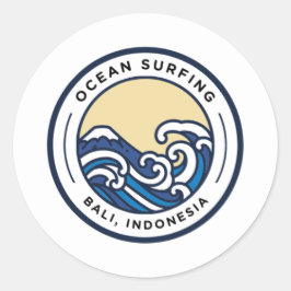 Pegatina Redonda Round Logo Sticker