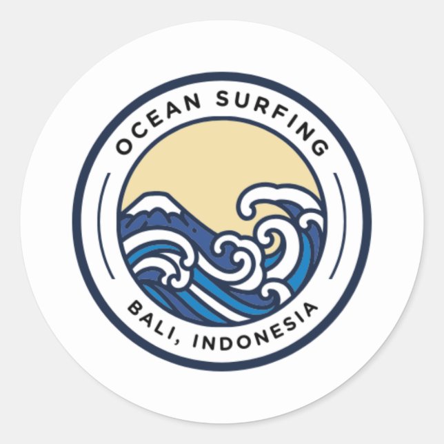 Pegatina Redonda Round Logo Sticker (Anverso)