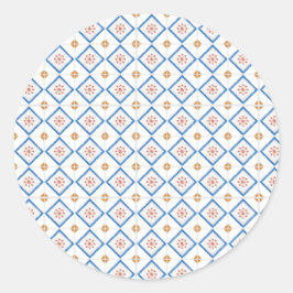 Pegatina Redonda Round sticker design with a white background