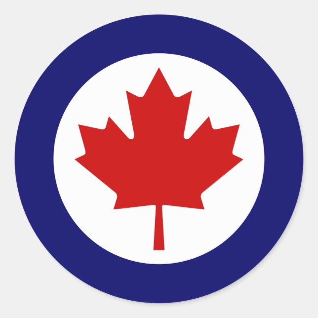 Pegatina Redonda Roundel canadiense (Anverso)