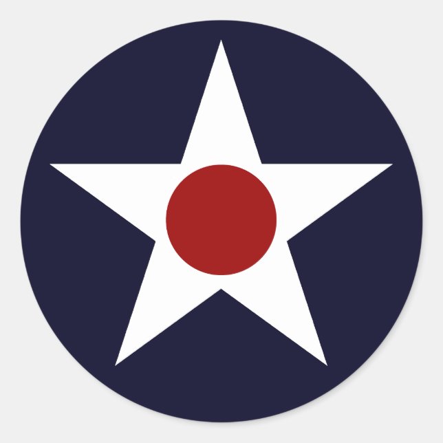 Pegatina Redonda Roundel de aviones militares estadounidenses - 241 (Anverso)