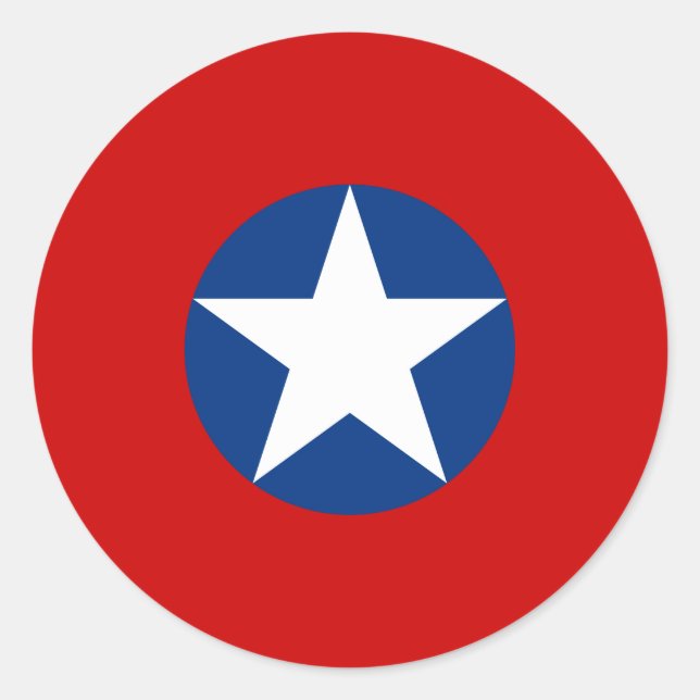 Pegatina Redonda Roundel de Chile (Anverso)