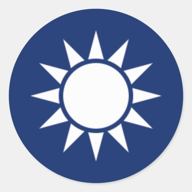 Pegatina Redonda Roundel de China (Anverso)