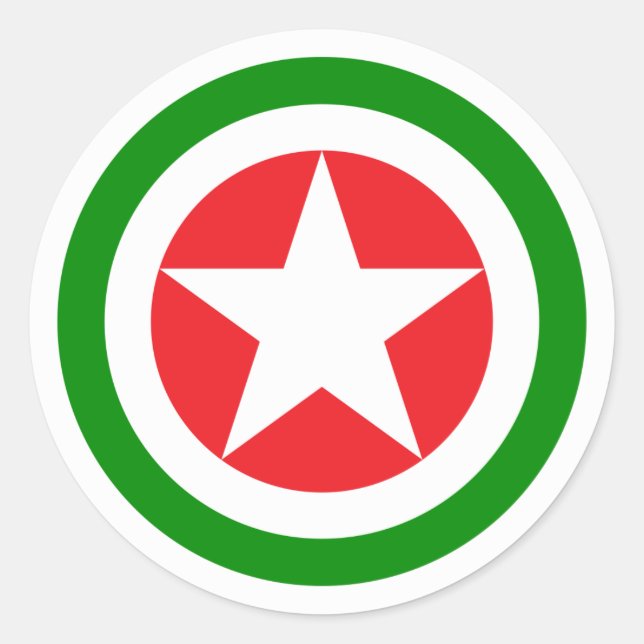 Pegatina Redonda Roundel de la Fuerza Aérea de Abjasia (Anverso)