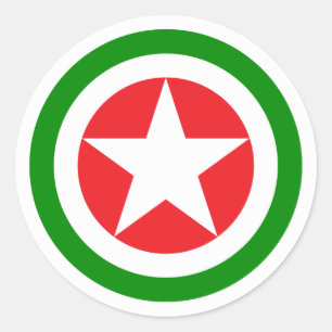 Pegatina Redonda Roundel de la Fuerza Aérea de Abjasia