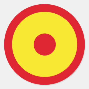 Pegatina Redonda Roundel de la Fuerza Aérea de España