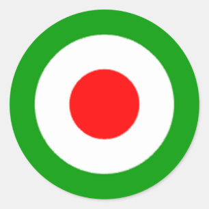 Pegatina Redonda Roundel de la Fuerza Aérea Iraní