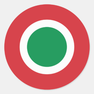 Pegatina Redonda Roundel de la Fuerza Aérea Italiana