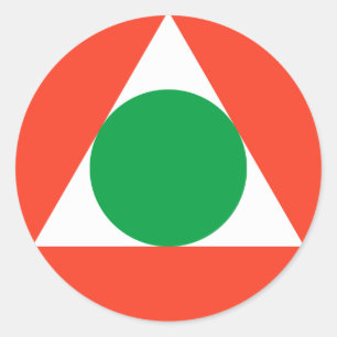 Pegatina Redonda Roundel de la Fuerza Aérea Libanesa
