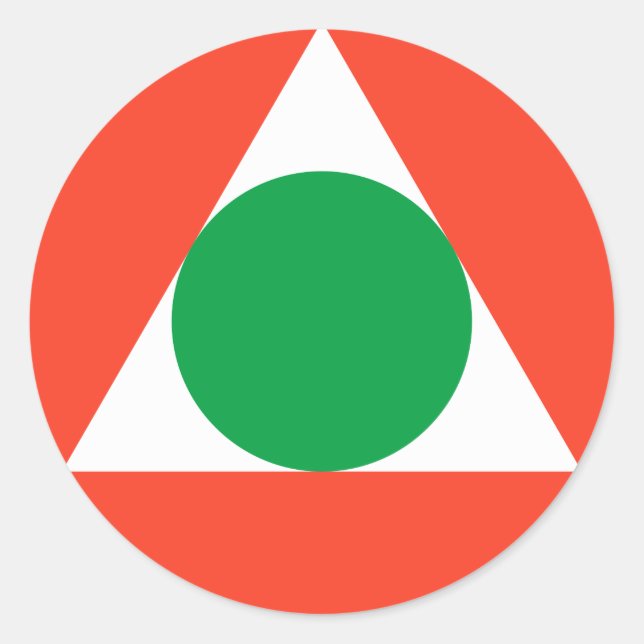 Pegatina Redonda Roundel de la Fuerza Aérea Libanesa (Anverso)