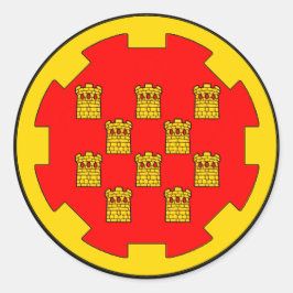 Pegatina Redonda Roundel del Gran Manchester