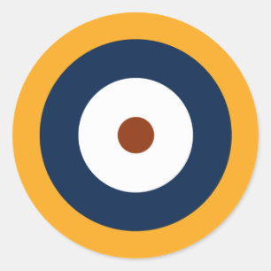 Pegatina Redonda Roundel tipo A.1 de la RAF.