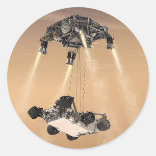 Pegatina Redonda Rover Marte 2020