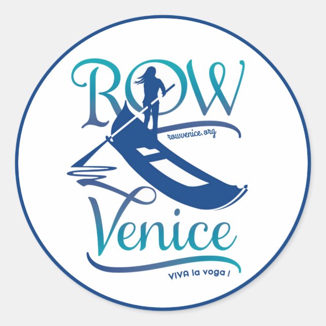 Pegatina Redonda Row Venice Stickers (Anverso)