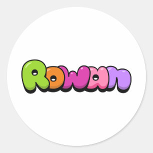 Pegatina Redonda Rowan