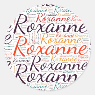 Pegatina Redonda Roxanne