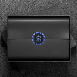 Pegatina Redonda RPG Dice | Nebula Fantasy Tabletop Gamer Personali