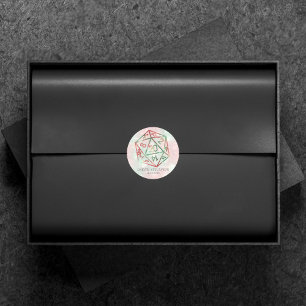 Pegatina Redonda RPG Dice Personalizado de jugador de tablero de